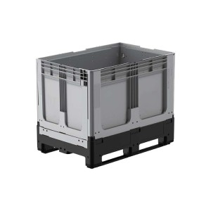 Caisse palette 1200x800x958mm repliable fermée - 2 semelles
