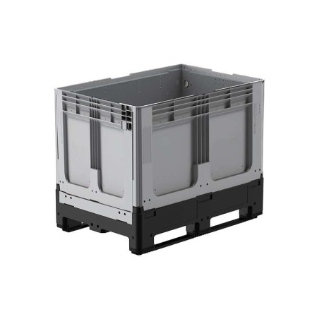 Caisse palette 1200x800x958mm repliable fermée - 2 semelles