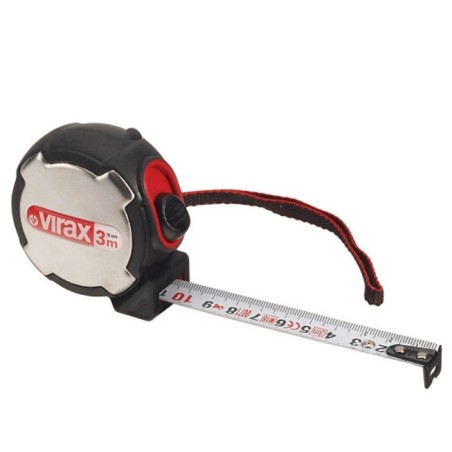 Mètre ruban 3 ou 5m avec clip ceinture - VIRAX