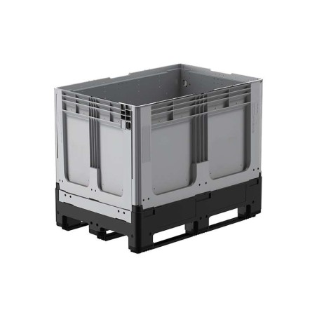 Caisse palette 1200x800x958mm repliable fermée avec 3 semelles