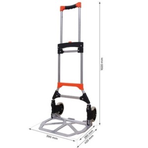 Diable aluminium télescopique et pliable 80 kg Diable aluminium télescopique et pliable 80 kg