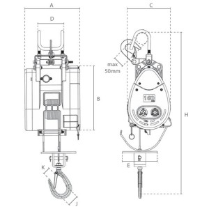 Treuil de levage électrique DKL