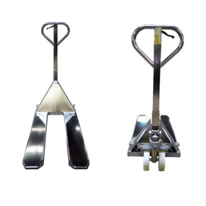 Transpalette manuel inox 304 et 316 capacité 2500 kg