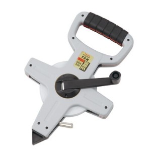 Décamètre d'arpenteur sur cadre et ruban acier - TAJIMA