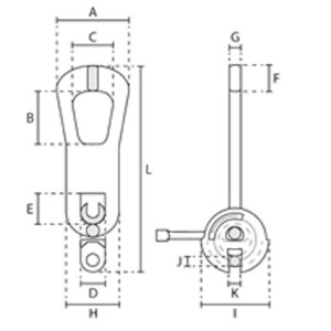 Anneau de levage pour ancres plates