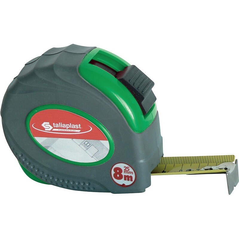 Mesure bi-matière boîtier vert - 25 mm - 8 mètres