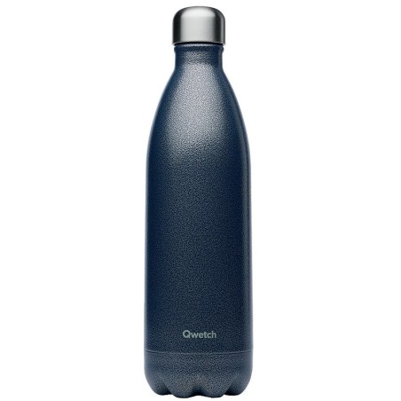 Bouteille 1L isotherme double paroi bleu