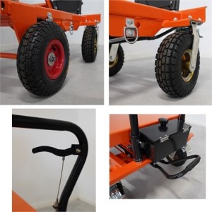 Table élévatrice manuelle tout terrain sur roues pneumatiques 200 kg