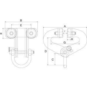 Superclamp série A pour poutres droites ou courbées