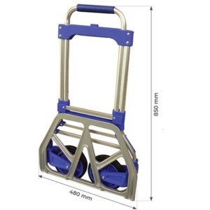 Diable aluminium télescopique et pliable 120 kg