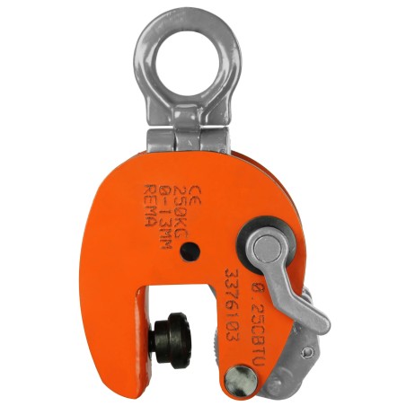 Pince de levage vertical et universel pour plaque avec pivot mobile