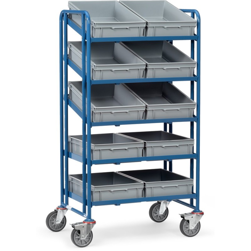 Servante avec 10 bacs plastiques
