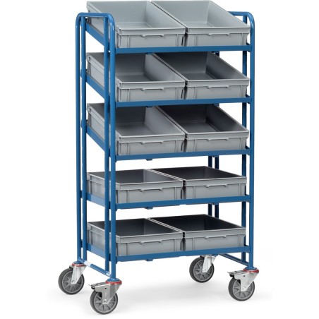 Servante avec 10 bacs plastiques