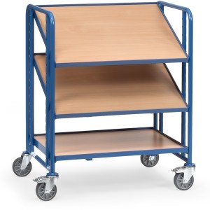 Servante pour bacs plastiques 3 plateaux 250 kg