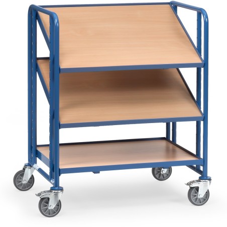 Servante pour bacs plastiques 3 plateaux 250 kg