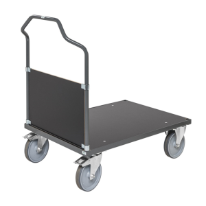 Chariot plateforme 1 dossier 500 kg