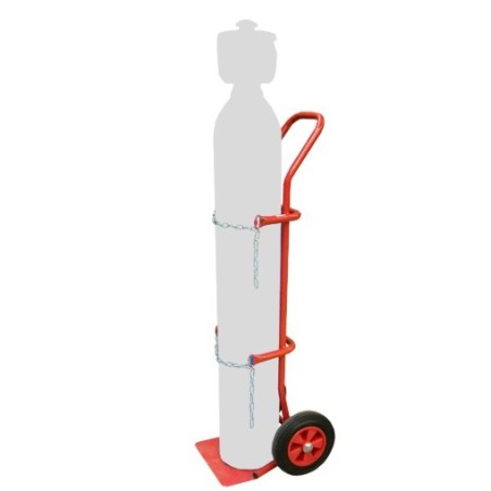 Diable 1 bouteille 200 kg roues caoutchouc