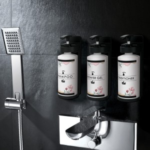 Distributeur salle de bains avec support mural