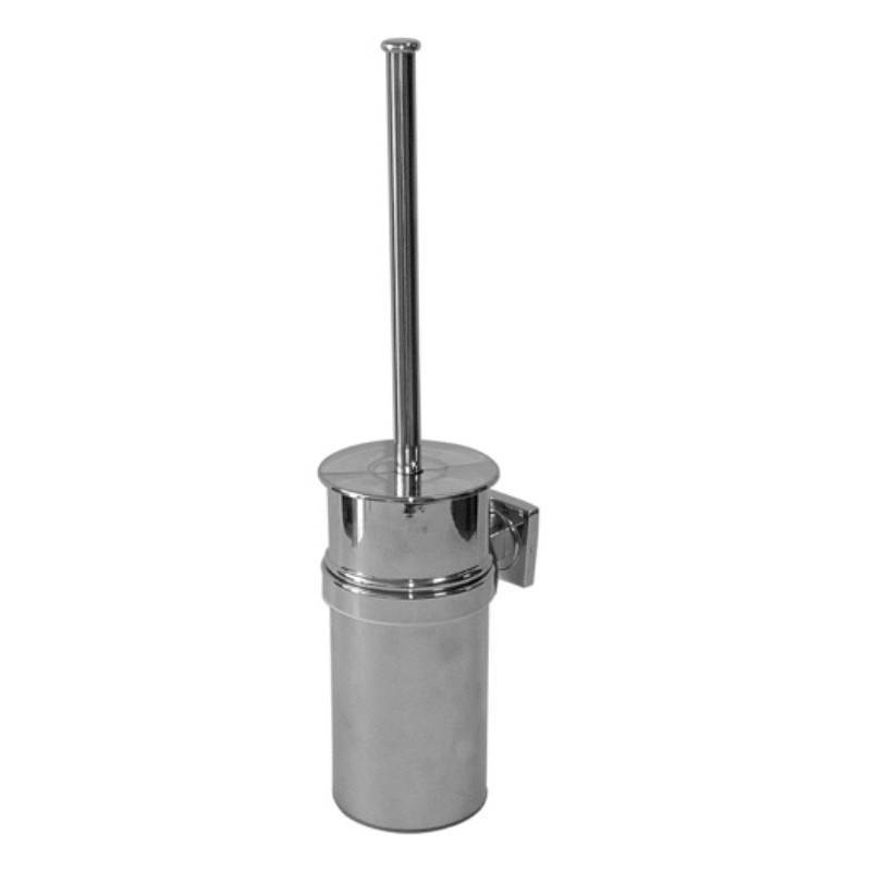 Porte balayette murale inox brillant