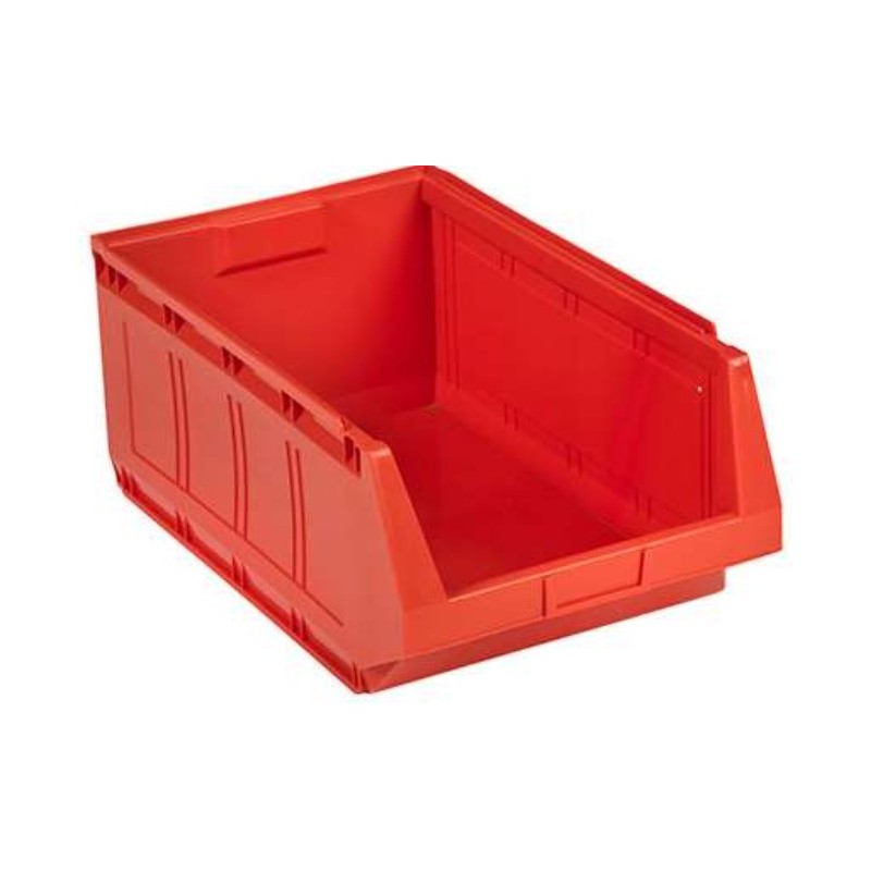 Lot 4 Bacs à bec 52 L - 580x363x250mm rouge