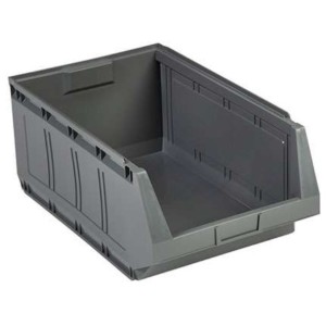 Lot 4 Bacs à bec 52 L - 580x363x250mm gris