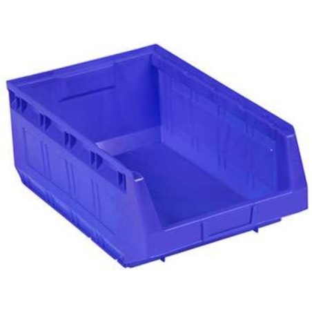 Lot 12 Bacs à bec 30 L - 485x303x190 mm bleu