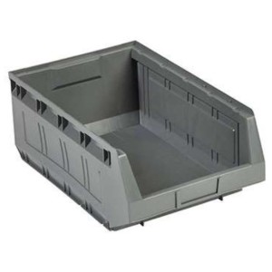 Lot 12 Bacs à bec 30 L - 485x303x190 mm gris