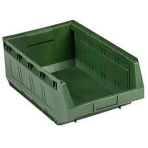 Lot 12 Bacs à bec 30 L - 485x303x190 mm vert