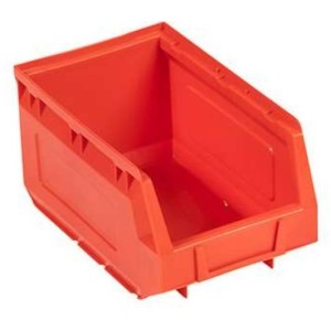 Lot 48 Bacs à bec 1 litre - 165x103x83 mm rouge