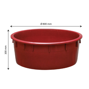 Baquet rond renforcé - 110 Litres