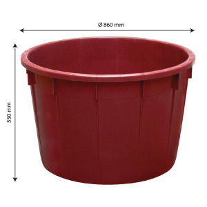 Baquet 225 litres rond renforcé