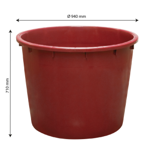 Baquet 350 litres alimentaire rond renforcé