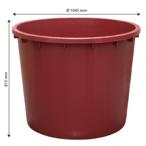 Baquet 500 litres rond renforcé alimentaire