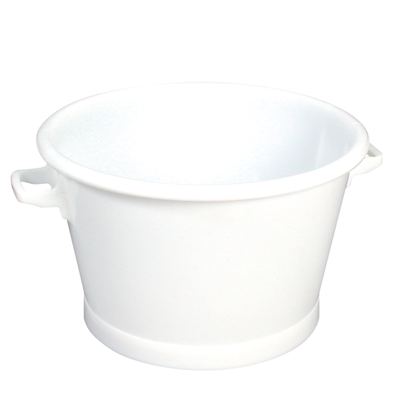 Cuve 50 litres ronde fond renforcé - blanc
