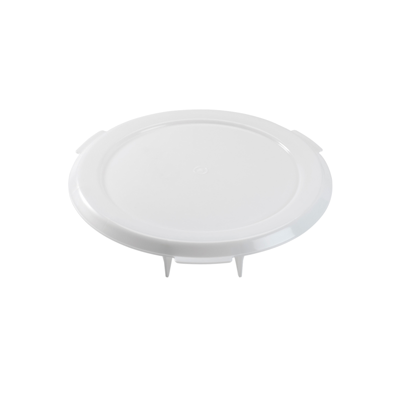 Couvercle plat pour conteneur alimentaire HACCP 75 L et baquet 50 L - blanc