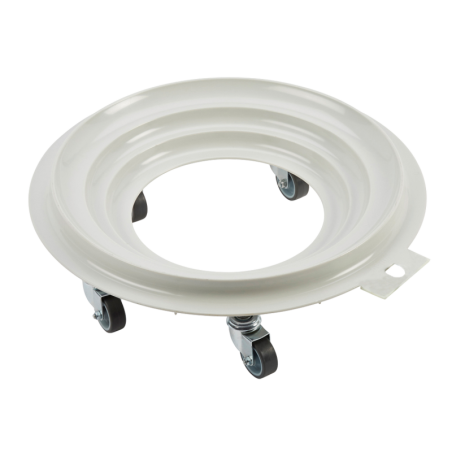 Socle rouleur rond 5 roues - chape acier
