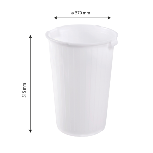 Conteneur alimentaire rond 35 L - blanc