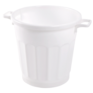 Conteneur alimentaire rond HACCP 50 L - 5 couleurs blanc