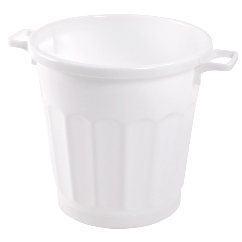 Conteneur alimentaire rond HACCP 50 L - 5 couleurs blanc