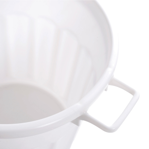 Conteneur alimentaire rond HACCP 50 L - 5 couleurs - blanc