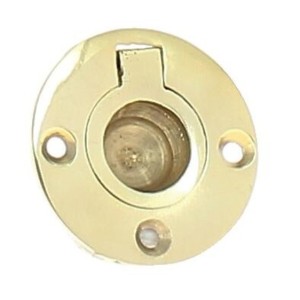 Poignée rondes laiton poli ambiance marine