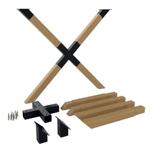 Pieds de table bois en croix