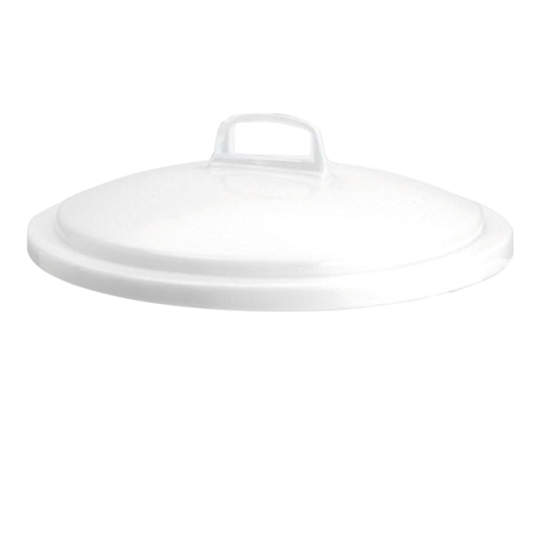 Couvercle avec poignée pour conteneur alimentaire 50 litres blanc