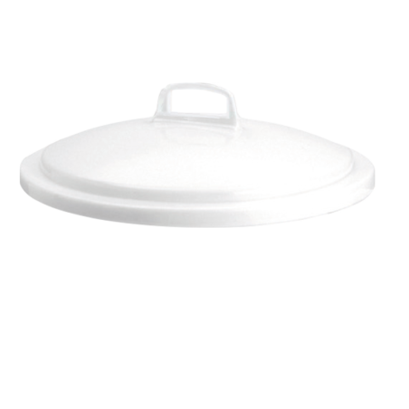 Couvercle avec poignée pour conteneur alimentaire 50 litres blanc