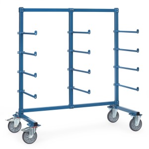 Chariot Cantilever 500kg avec butée de sécurité - 12 barres