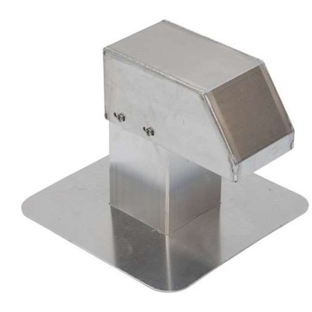 Passage aluminium - 125x125mm - 1 sortie