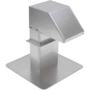 Passage aluminium 125x250mm - 1 sortie