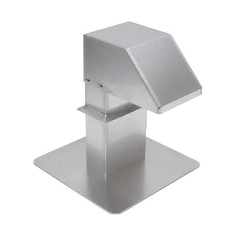 Passage aluminium 125x250mm - 1 sortie
