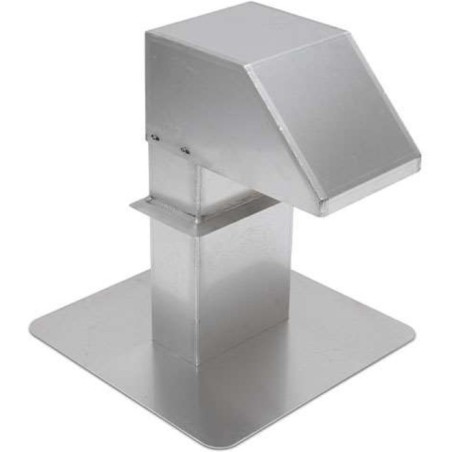 Passage aluminium 125x250mm - 1 sortie