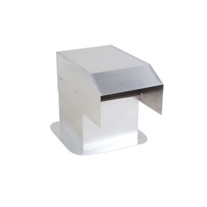 Passage aluminium 400x400mm avec sortie spéciale droite